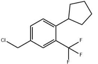 4-(chloromethyl)-1-cyclopentyl-2-(trifluoromethyl)benzene